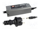 Power supply: switched-mode; LED; 60W; 15VDC; 4A; 90÷264VAC; IP67