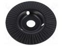 Grinding wheel; 125mm; prominent,with rasp