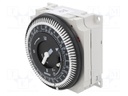 Timer; 2h÷7days; SPDT; 250VAC/16A; 230VAC; 130VDC; screw,on panel
