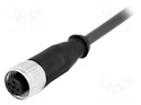 Plug; M12; PIN: 4; female; A code-DeviceNet / CANopen; 0.5m; cables
