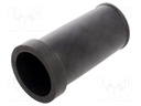 Grommet; caoutchouc; L: 100mm; -20÷80°C; Øcable: 40mm; black