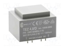 Transformer: encapsulated; 4VA; 230VAC; 9V; 444.4mA; Mounting: PCB