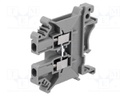 Splice terminal: rail; 0.2÷2.5mm2; ways: 1; terminals: 2; grey; 800V