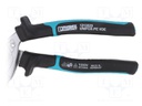 Pliers; curved,half-rounded nose; 200mm