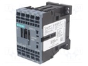 Contactor: 3-pole; NO x3; Auxiliary contacts: NC; 24VDC; 9A; 3RT20