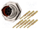 Connector: circular; Series: RT360; socket,plug; male; crimped