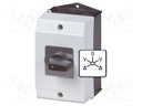 Switch: reversing star-delta cam switch; Stabl.pos: 5; 32A; 6.5kW