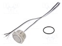 Switch: vandal resistant; Pos: 2; SPST-NO; 50mA/24VDC; IP65; green