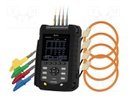 Meter: power quality analyser; LCD TFT 2,6"; VAC: 1÷1000V; 8GB