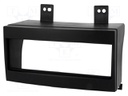 Radio mounting frame; Kia; 1 DIN; black