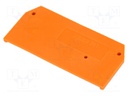 End/partition plate; Application: 281-9; orange; spring clamp