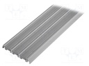 Profiles for LED modules; transparent; surface; L: 1m; aluminium