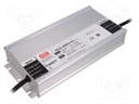 Power supply: switched-mode; LED; 480W; 54VDC; 8.9A; 90÷305VAC