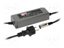Power supply: switched-mode; LED; 90W; 20VDC; 4.5A; 90÷264VAC; IP67