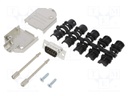 D-Sub; PIN: 9; male; shielded; straight; soldering; for cable