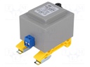 Transformer: encapsulated; 16VA; 230VAC; 12V; 1.33A; Mounting: DIN