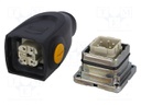 Connector: HAN; male + female; plug + socket; Han-Yellock 10