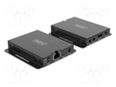 HDMI extender; HDCP 2.3,HDMI 2.1; black; metal; Cat: 6,6a,7; 40m