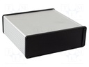 Enclosure: shielding; X: 165mm; Y: 160mm; Z: 55mm; aluminium; natural