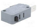 Microswitch SNAP ACTION; without lever; SPST-NC; 22A/250VAC