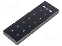 Access control reader; 6÷28V; Bluetooth Low Energy; metal,glass