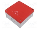 Enclosure: junction box; X: 127mm; Y: 127mm; Z: 70mm; IP66; grey; ABOX