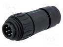 Connector: circular; plug; PIN: 7; male; soldering; silver plated