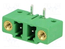 Pluggable terminal block; 5.08mm; ways: 2; angled 90°; socket