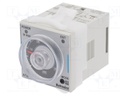 Timer; 0,05s÷100h; DPDT/ SPDT + SPDT; 250VAC/5A,30VDC/5A; 24VAC