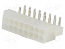 Socket; wire-board; male; MF42; 4.2mm; PIN: 16; THT; mounting holes