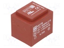 Transformer: encapsulated; 2.3VA; 117VAC; 15V; 15V; 77mA; 77mA