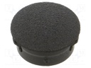 Accessories: stopper; H: 6.4mm; push-in,snap-fastener; black