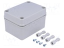 Enclosure: multipurpose; X: 80mm; Y: 110mm; Z: 65mm; PICCOLO; grey
