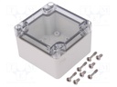 Enclosure: multipurpose; X: 80mm; Y: 82mm; Z: 55mm; EURONORD; grey