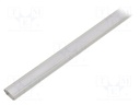 Profiles for LED modules; white; angular; natural; L: 1000mm; 45°