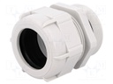Cable gland; PG42; IP68; Mat: polyamide; grey; UL94V-2