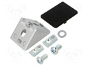Angle bracket; for profiles; W: 40mm; H: 39.7mm; L: 39.7mm