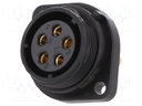 Socket; female; SP21; PIN: 5; IP68; soldering; 500V; 4mm2; 30A