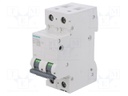 Circuit Breaker, MCB, 5SL4, 2P, 10 kA, 400 V, 20 A