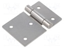 Hinge; Width: 75mm; stainless steel; H: 50mm