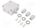 Enclosure: junction box; X: 94mm; Y: 94mm; Z: 45mm; duroplast; IP67