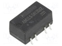 Converter: DC/DC; 1W; Uin: 21.6÷26.4V; Uout: 12VDC; Uout2: -12VDC