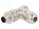 Plug; M12; PIN: 5; male; B code-Profibus; for cable; screw terminal