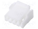 Plug; wire-board; female; 1.25mm; PIN: 4; w/o contacts; for cable