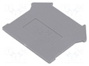 Separating plate; Application: PC-10,PC-2.5,PC-4,PC-6; grey