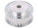 Belt pulley; T5; W: 16mm; whell width: 27mm; Ø: 46.95mm; aluminium