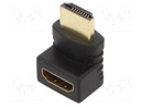 Adapter; HDMI socket 270°,HDMI plug; Colour: black
