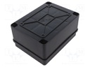 Enclosure: multipurpose; X: 110mm; Y: 150mm; Z: 70mm; black; IP65