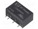 Isolated Board Mount DC/DC Converter, Regulated, ITE, 1 Output, 1 W, 5 V, 200 mA