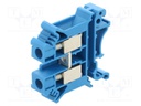 Splice terminal: rail; blue; screw terminal; polyamide; TS32,TS35